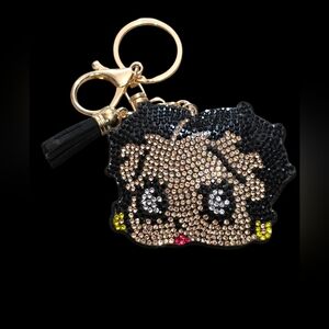 BBetty Boop Rhinestone Bag Charm